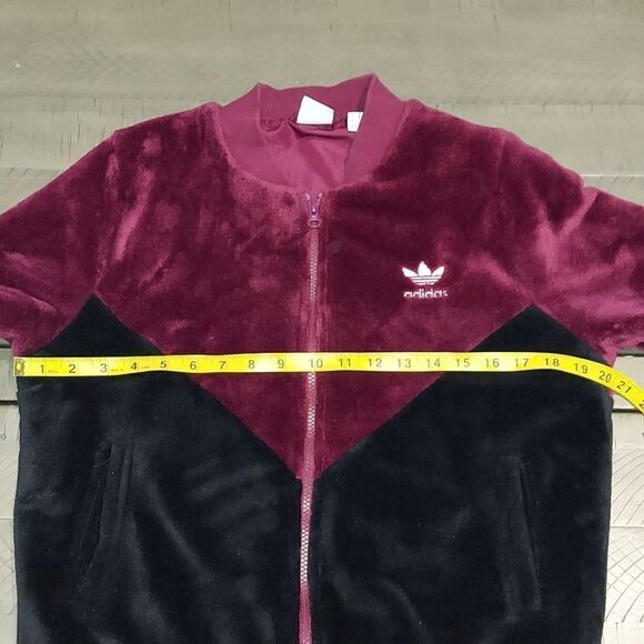 Adidas Originals Trefoil Cldro Colorblock Fleece Track Jacket Sz S - Picture 11 of 12